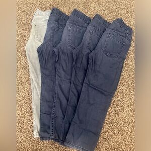 H&M Dark Blue, Grey Pants Uniform Kids 5-6T